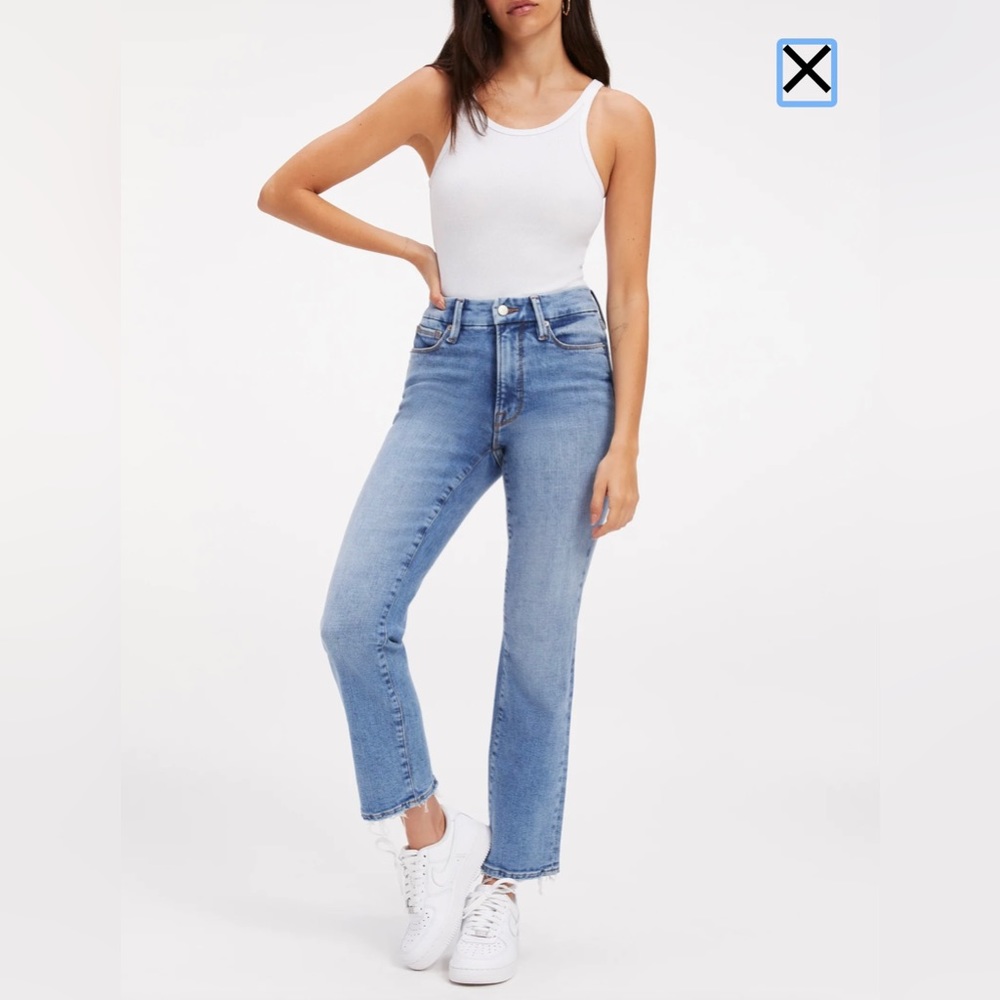 Good American Good Legs Straight Jeans